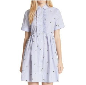 Kate Spade NWOT Abuzz Poplin Dress